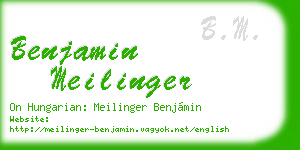 benjamin meilinger business card
